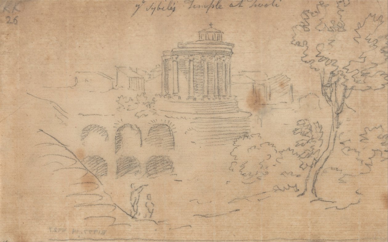 Chrám Sybil v Tivoli od John Robert Cozens