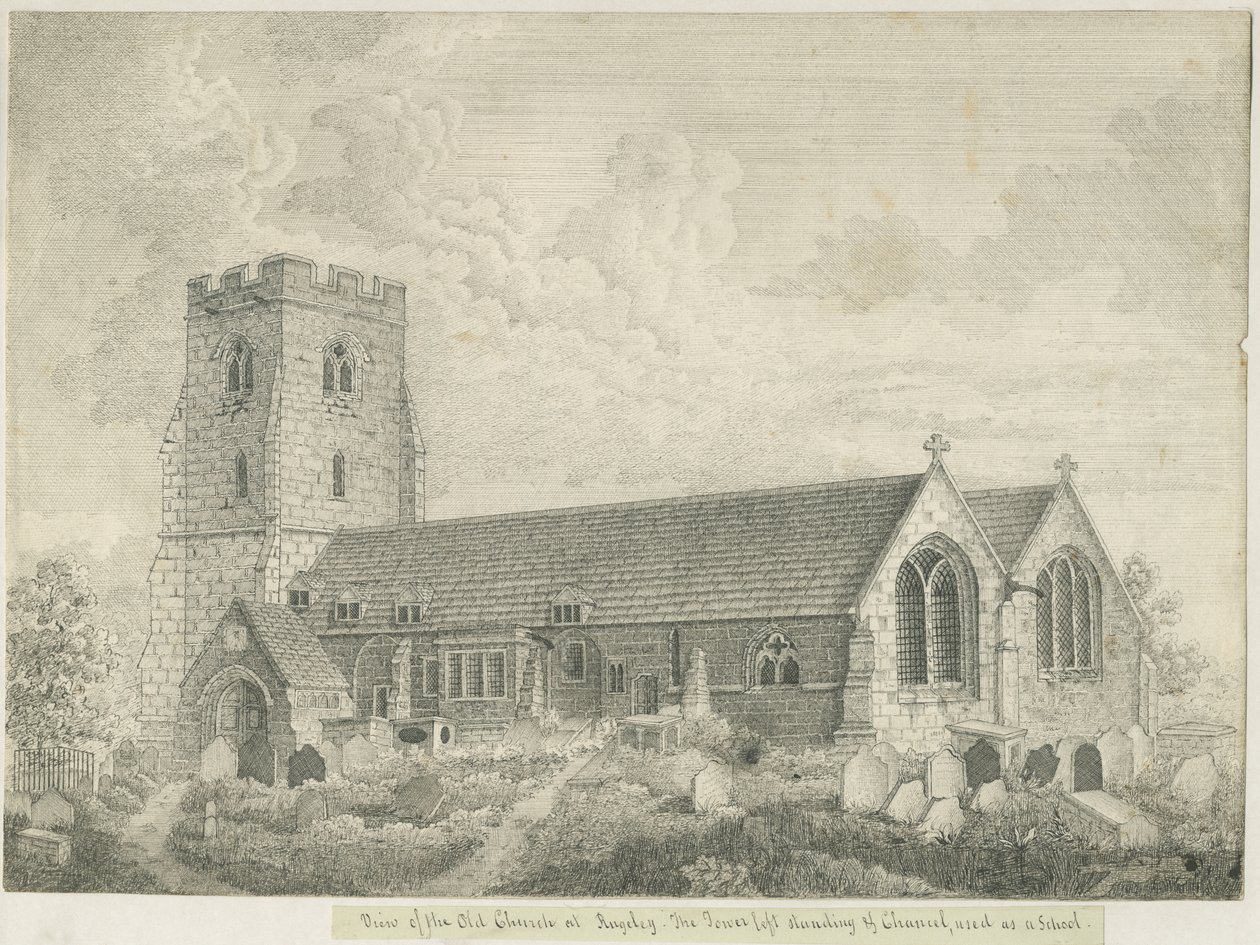 Kostel Rugeley od John Robert Fernyhough