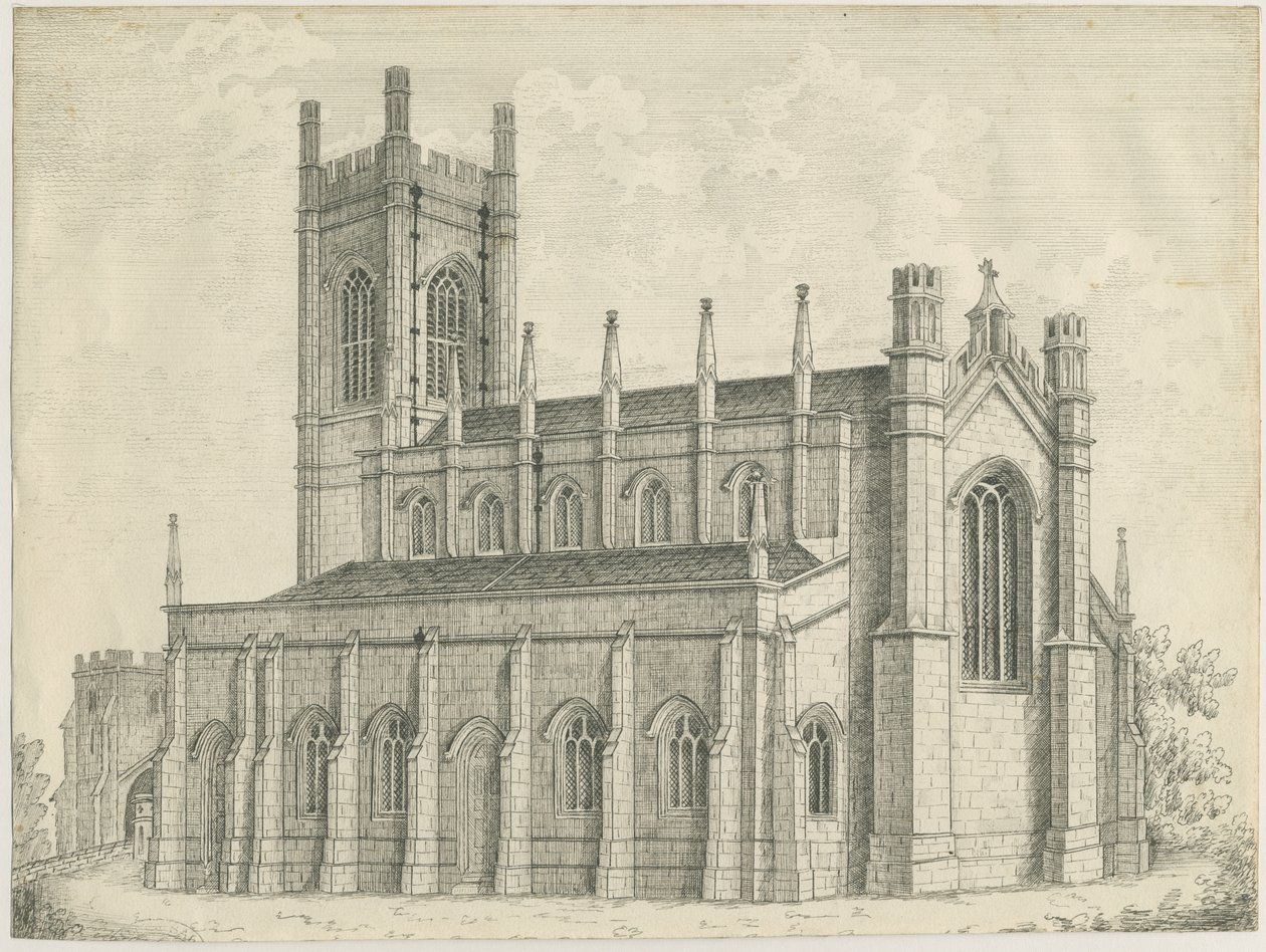 Kostel Rugeley od John Robert Fernyhough