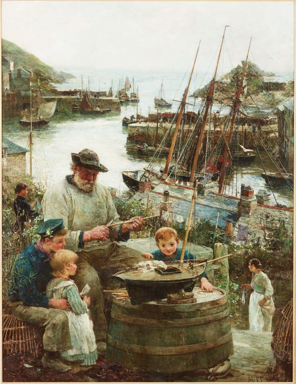 Výrobce modelů lodí s přístavem, 1908 od John Robertson Reid