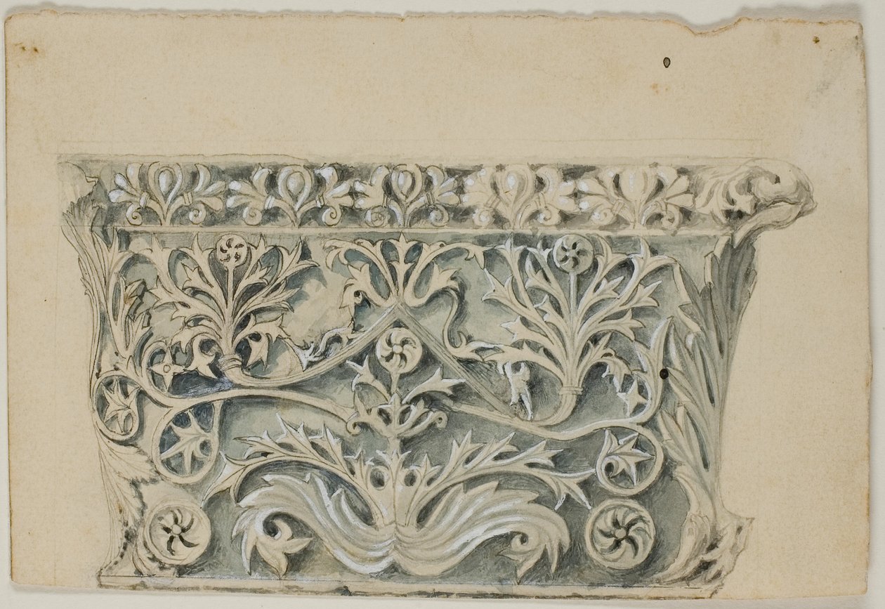 Hlavní město byzantského sloupu od John Ruskin