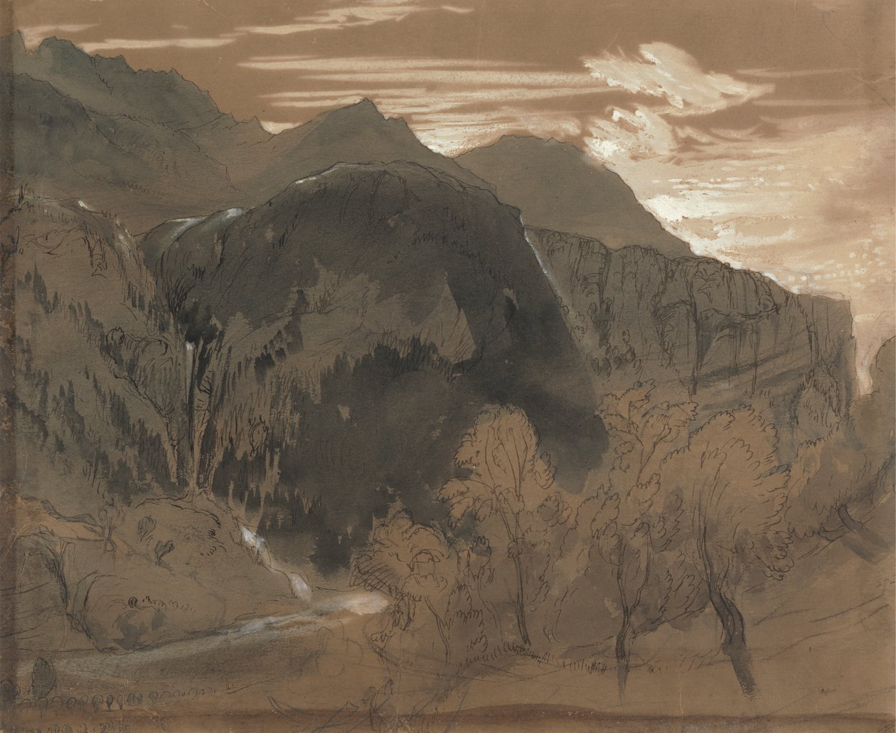 Horská krajina od John Ruskin