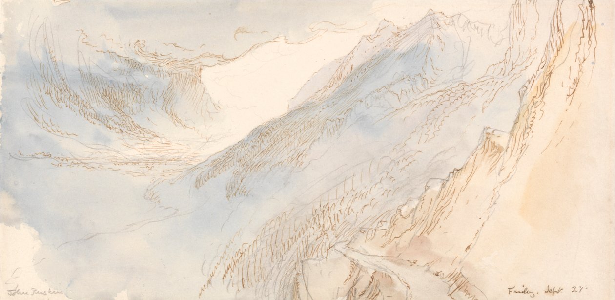 Horská krajina od John Ruskin