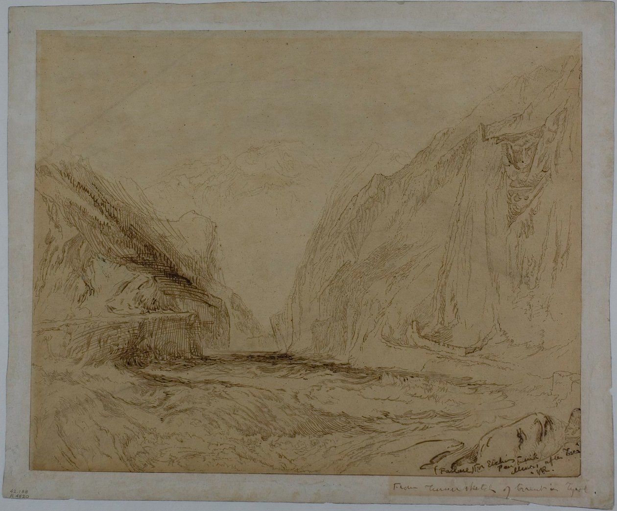 Torrent v Tyrolsku od John Ruskin