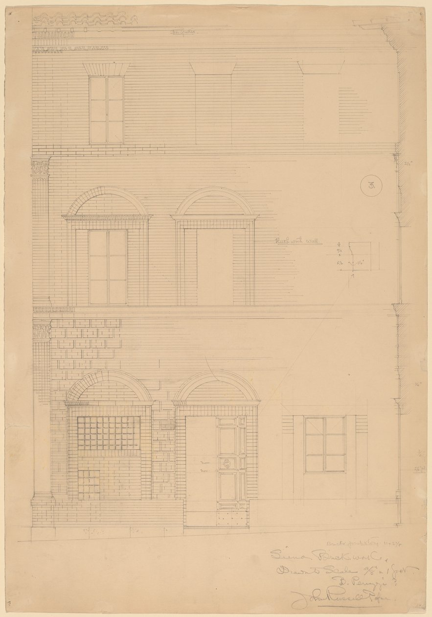 Siena cihlové zdivo od John Russell Pope
