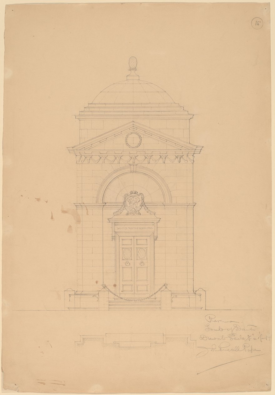 Hrob Dante, Ravenna od John Russell Pope