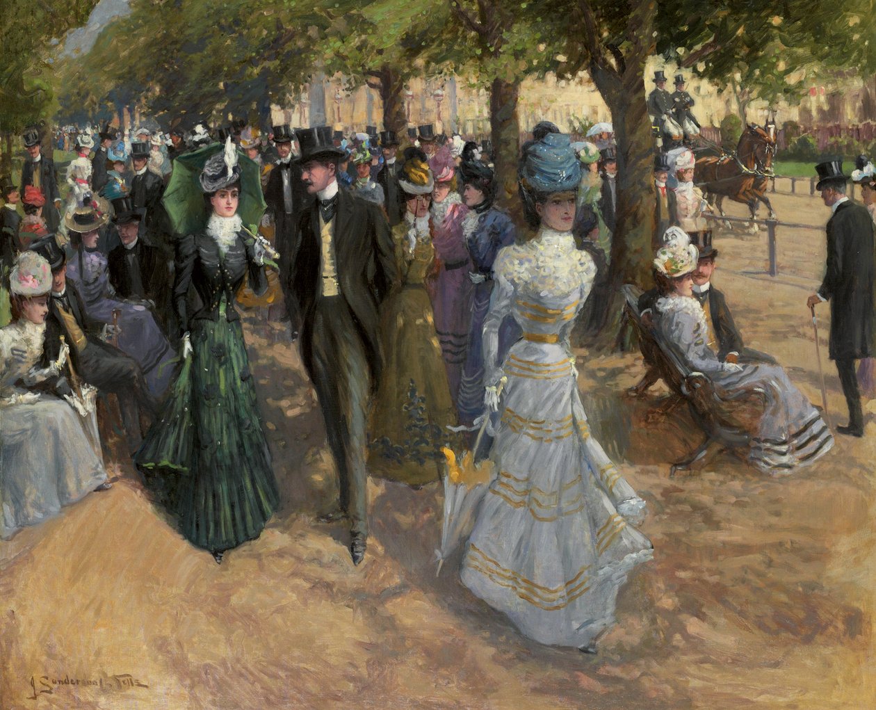 Church Parade, Hyde Park od John Sanderson Wells