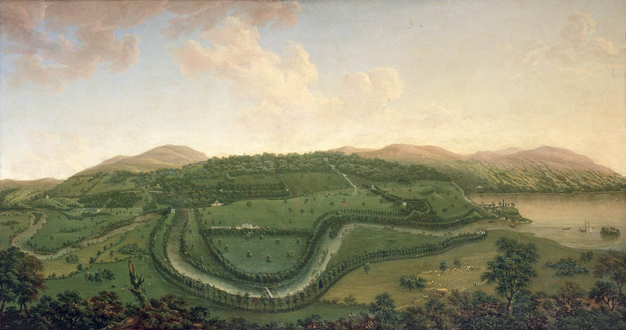 Taymouth ze severu, 1755 od John Sanger