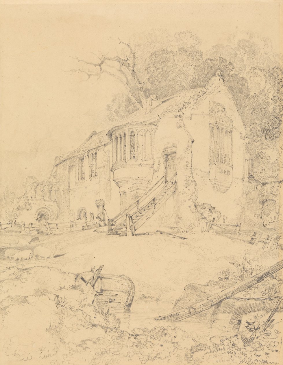 Castle Acre Priory, Norfolk od John Sell Cotman