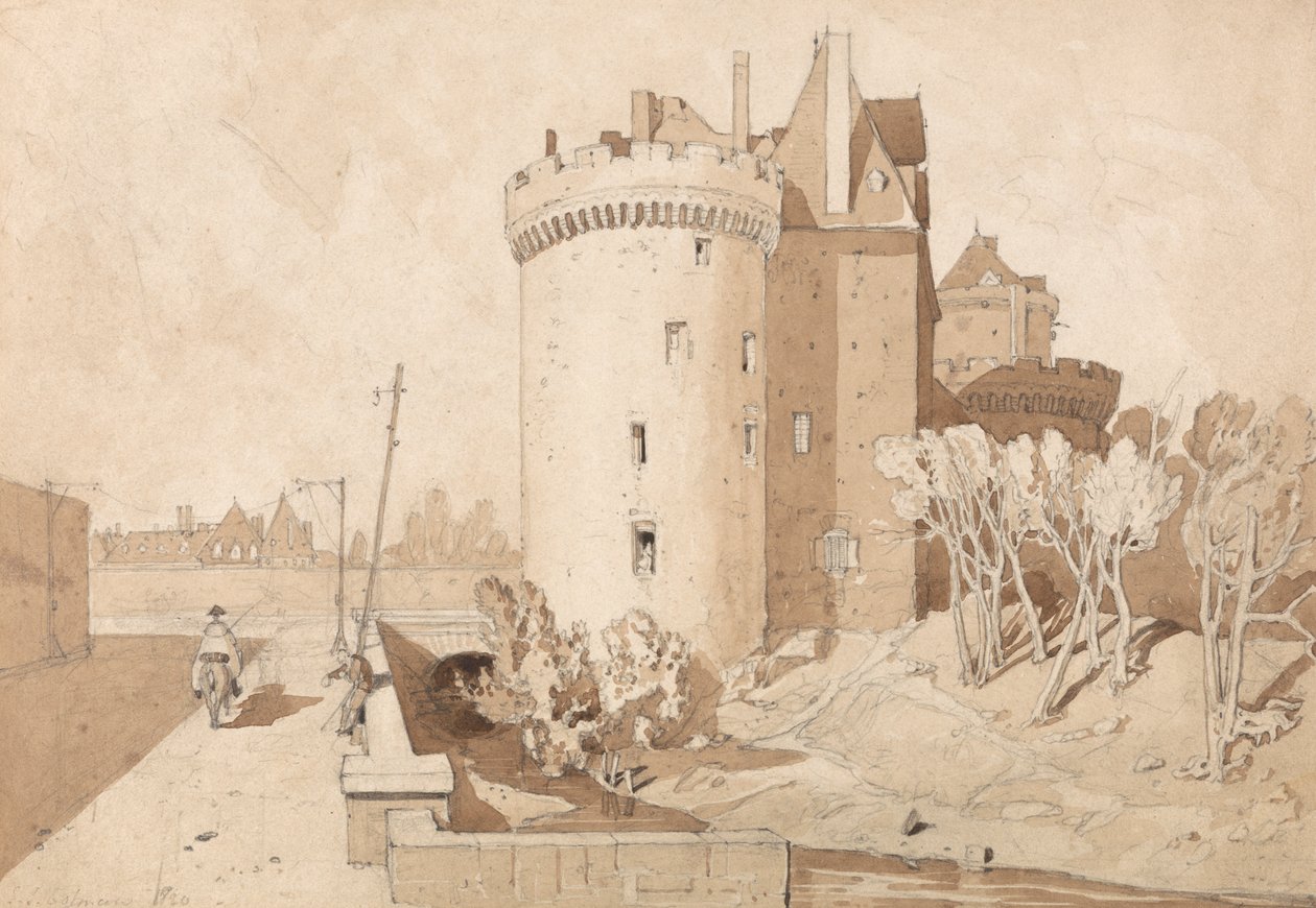 Hrad v Alenconu od John Sell Cotman