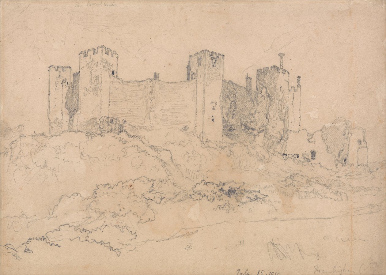 Hrad Framlingham, Suffolk od John Sell Cotman