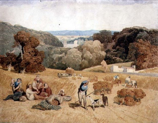 Sklizeň pole od John Sell Cotman