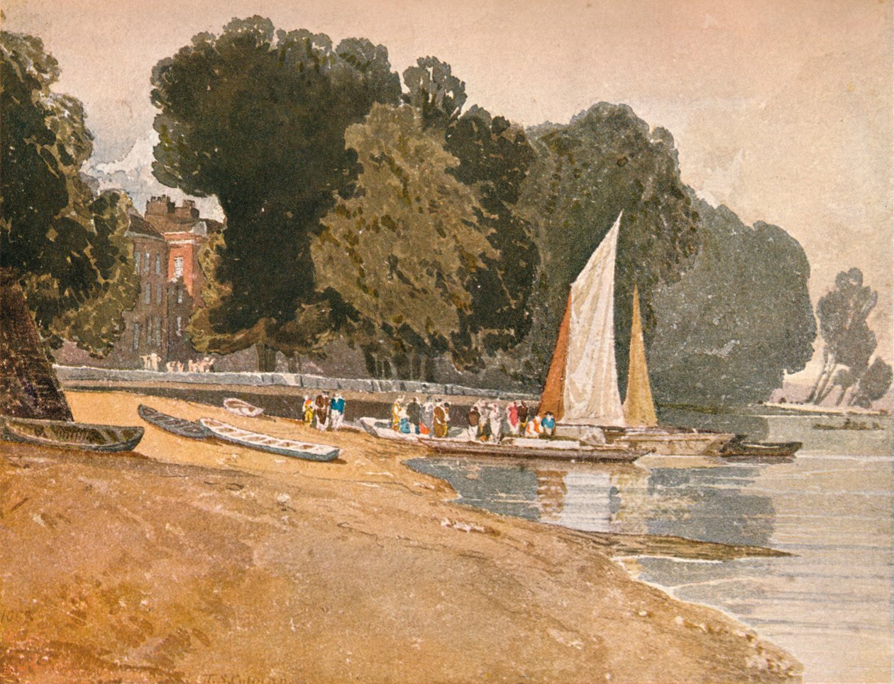 Twickenham, c1808 od John Sell Cotman