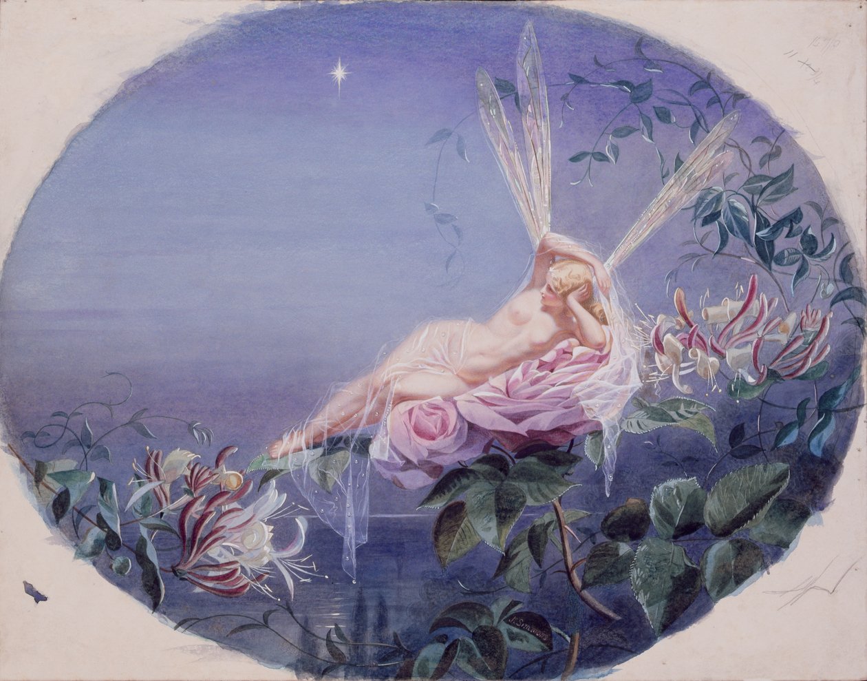 The Evening Star (wc a kvaš na papíře) od John Simmons
