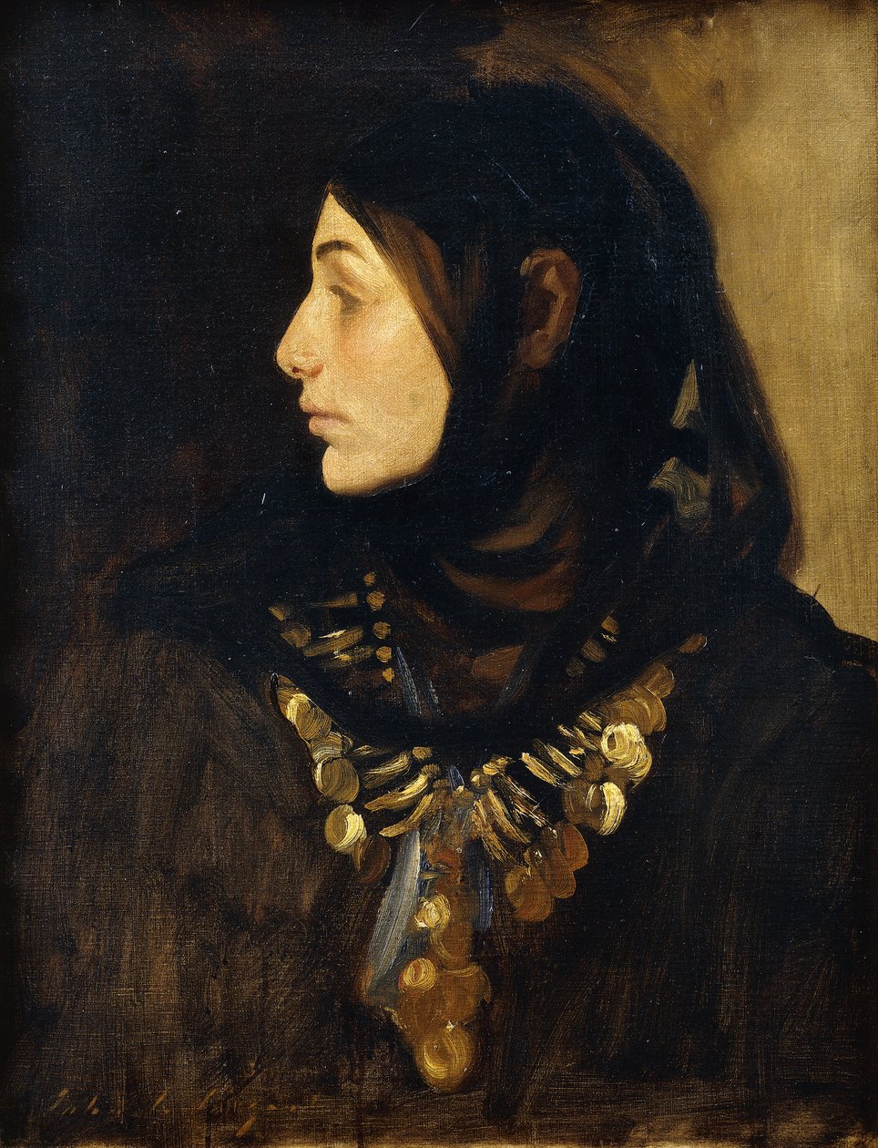 Žena Fellah, od John Singer Sargent
