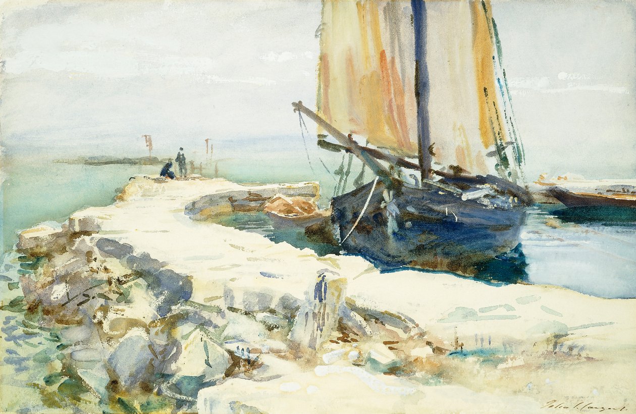 Nad jezerem Garda od John Singer Sargent