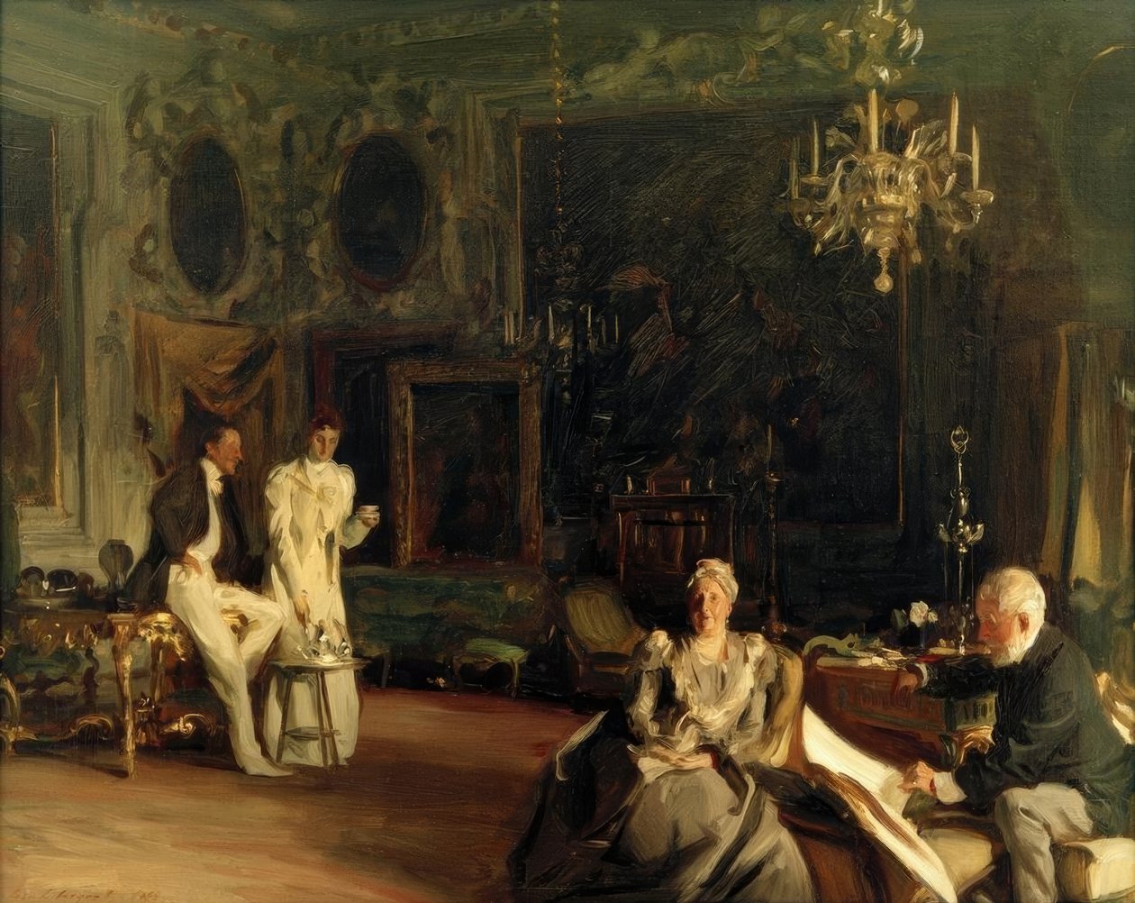 Interiér v Benátkách od John Singer Sargent