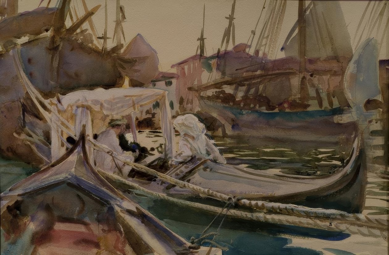 Při kreslení na Giudecca od John Singer Sargent