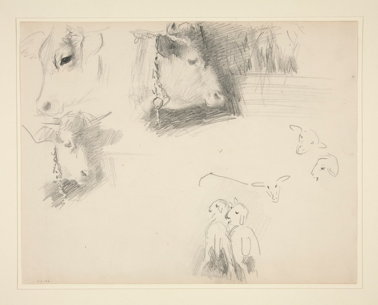 Krávy a ovce od John Singer Sargent