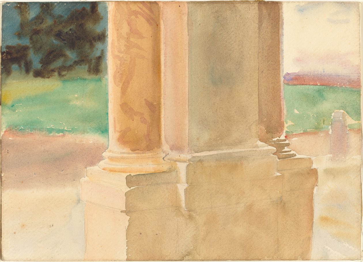 Frascati, Architektonická studie, c. 1907. od John Singer Sargent