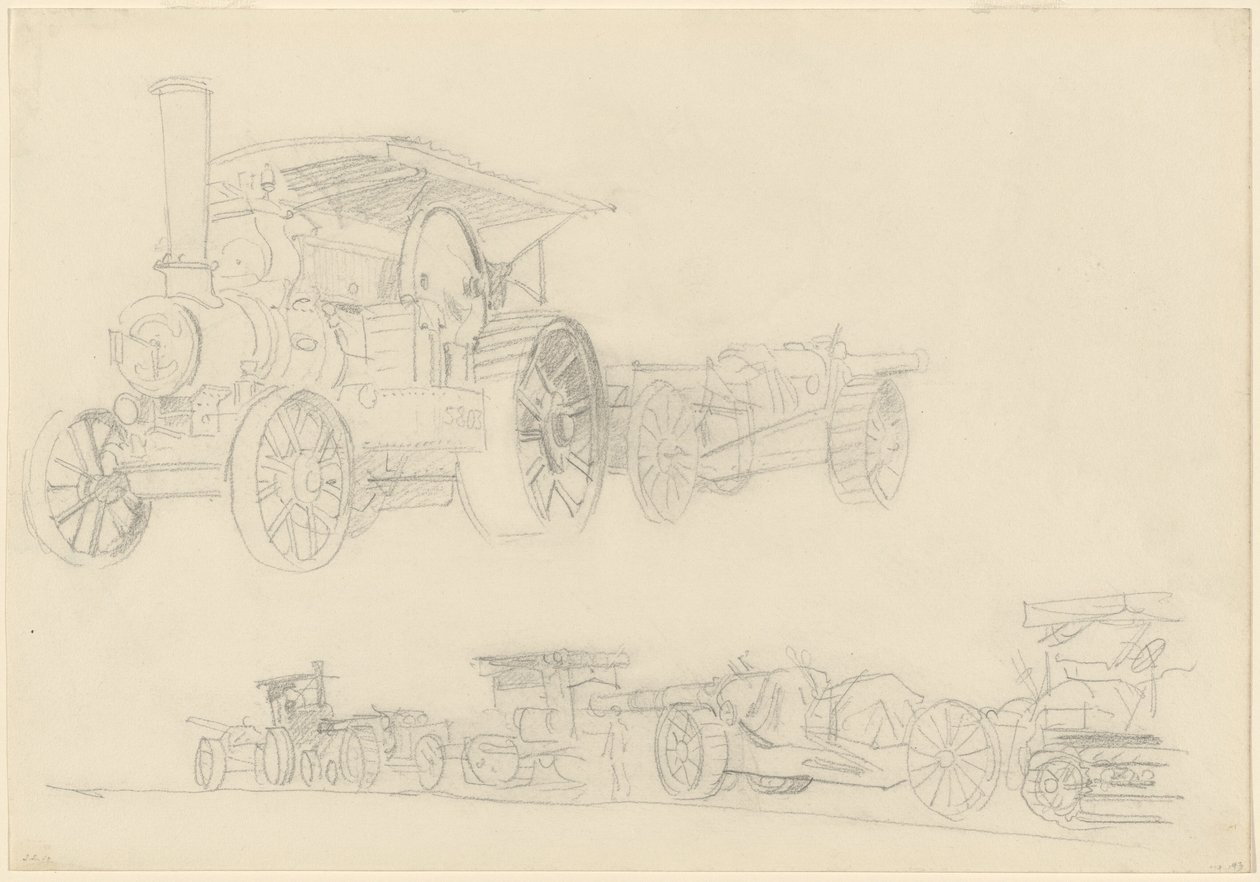 Povozy zbraní, Francie od John Singer Sargent