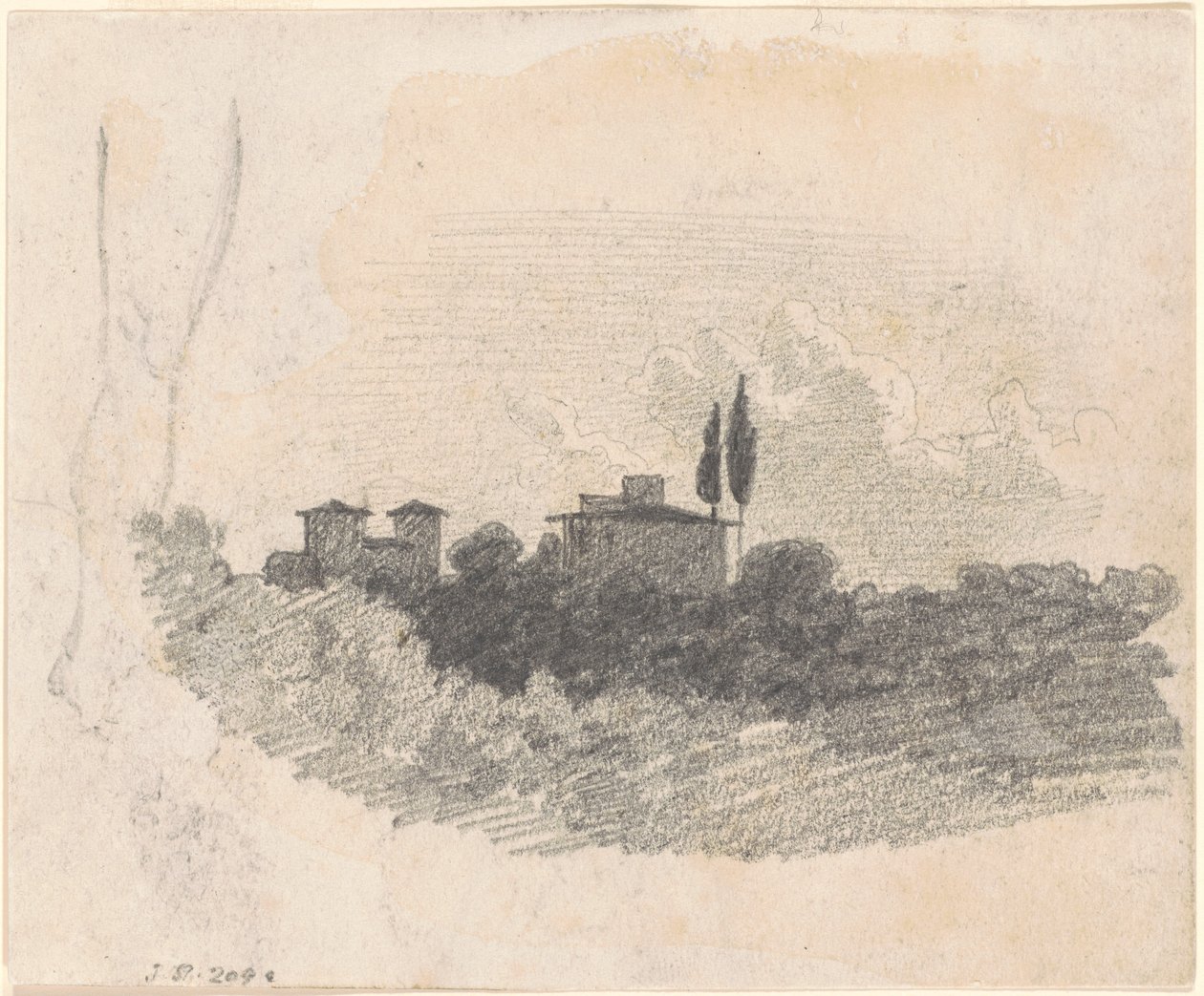Italská vila [recto] od John Singer Sargent