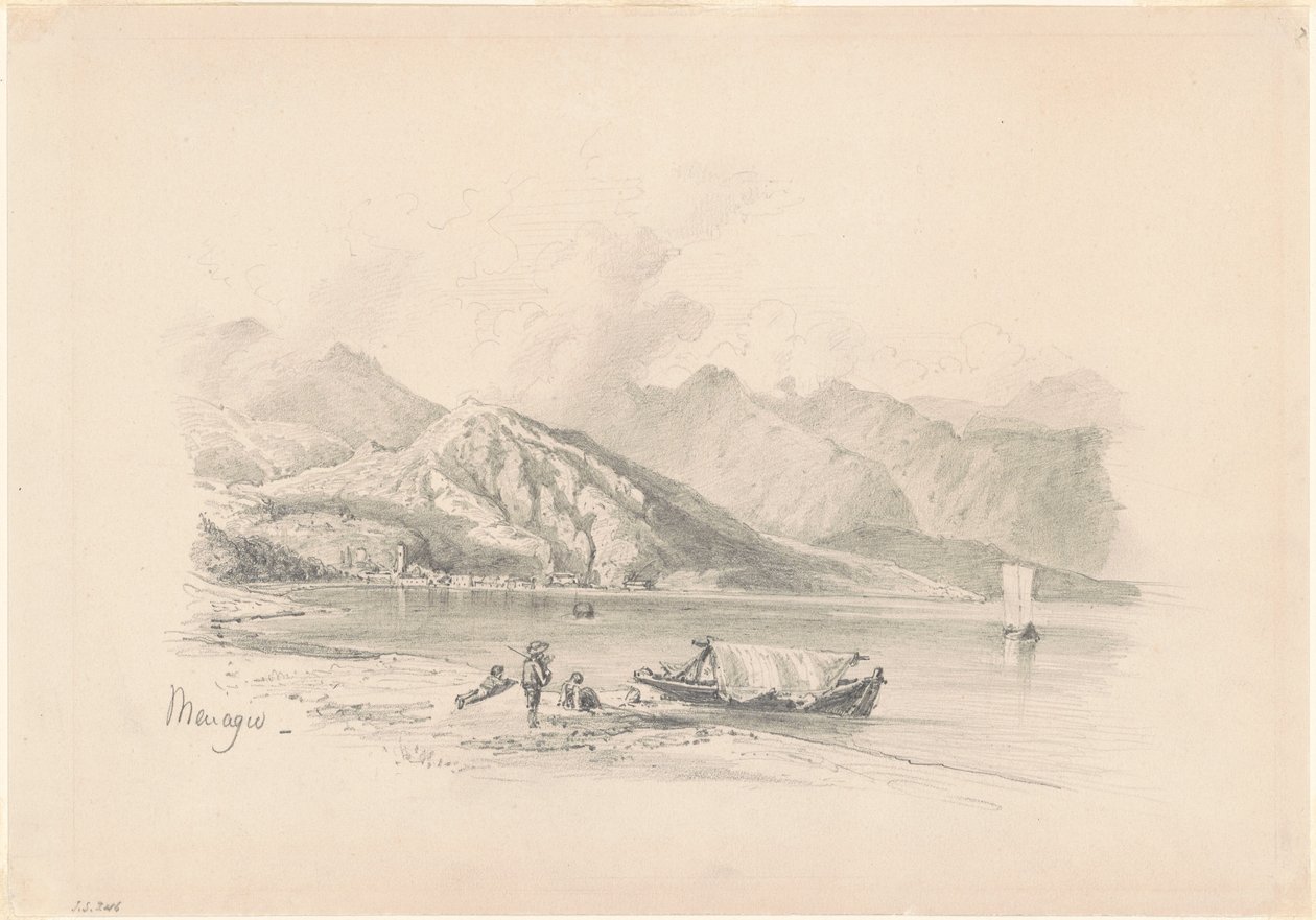 Lake Shore, Menaggio [recto] od John Singer Sargent