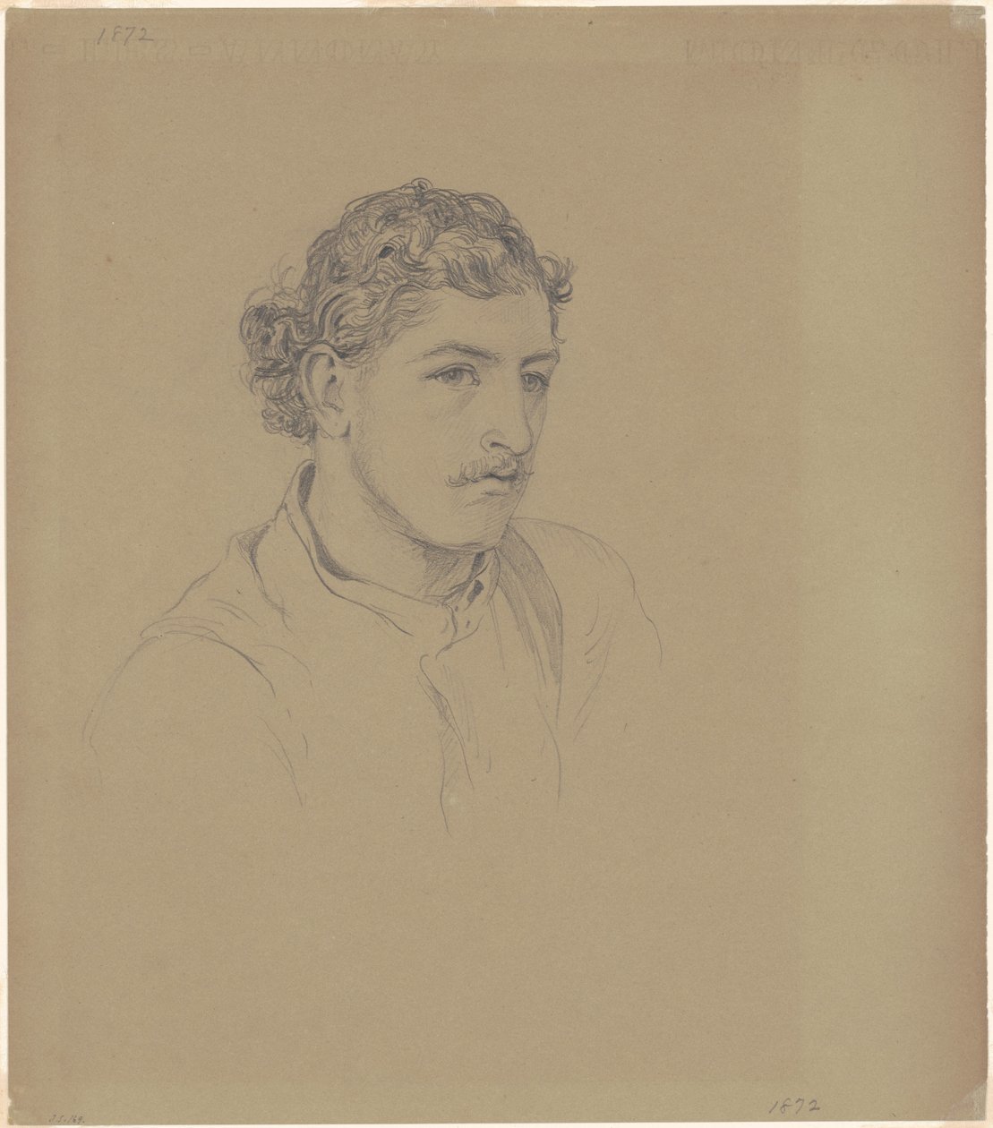 Muž s kudrnatými vlasy, 1872. od John Singer Sargent