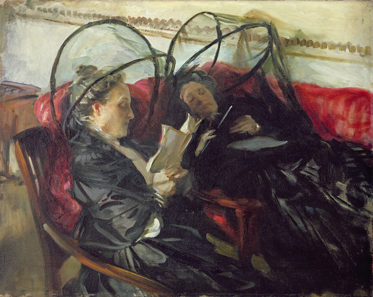 Sítě proti komárům, 1908 od John Singer Sargent