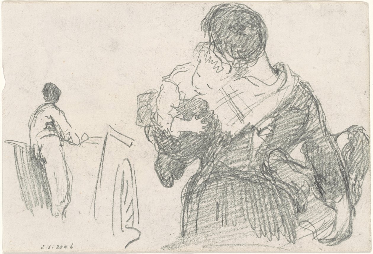 Matka a dítě [recto], c. 1871-1872. od John Singer Sargent