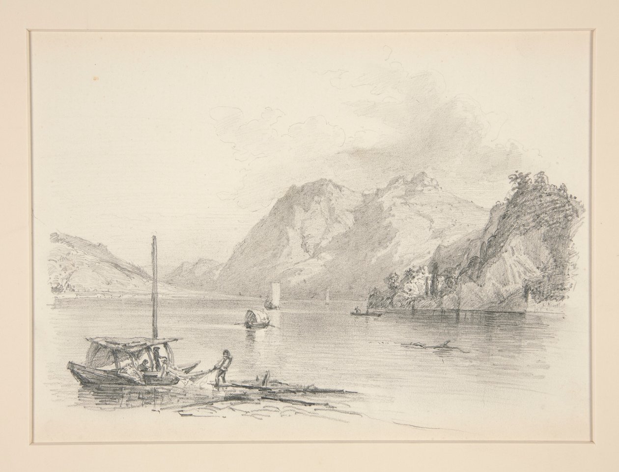 Horské jezero od John Singer Sargent