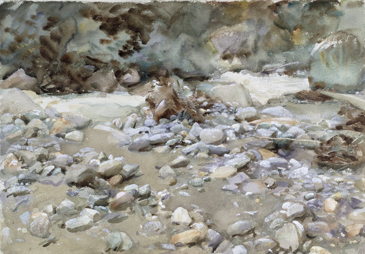 Koryto řeky od John Singer Sargent