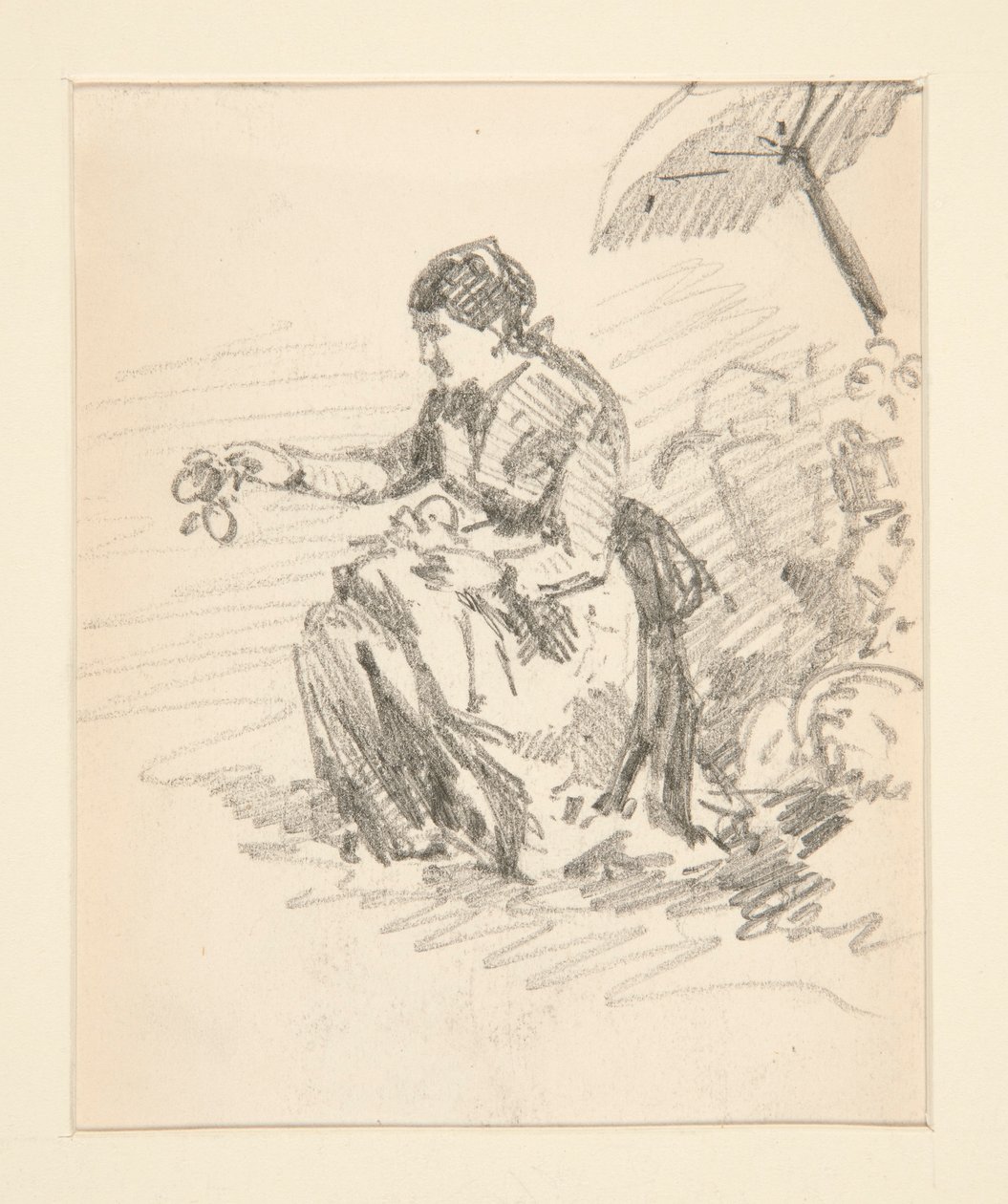 Sedící postava ženy od John Singer Sargent