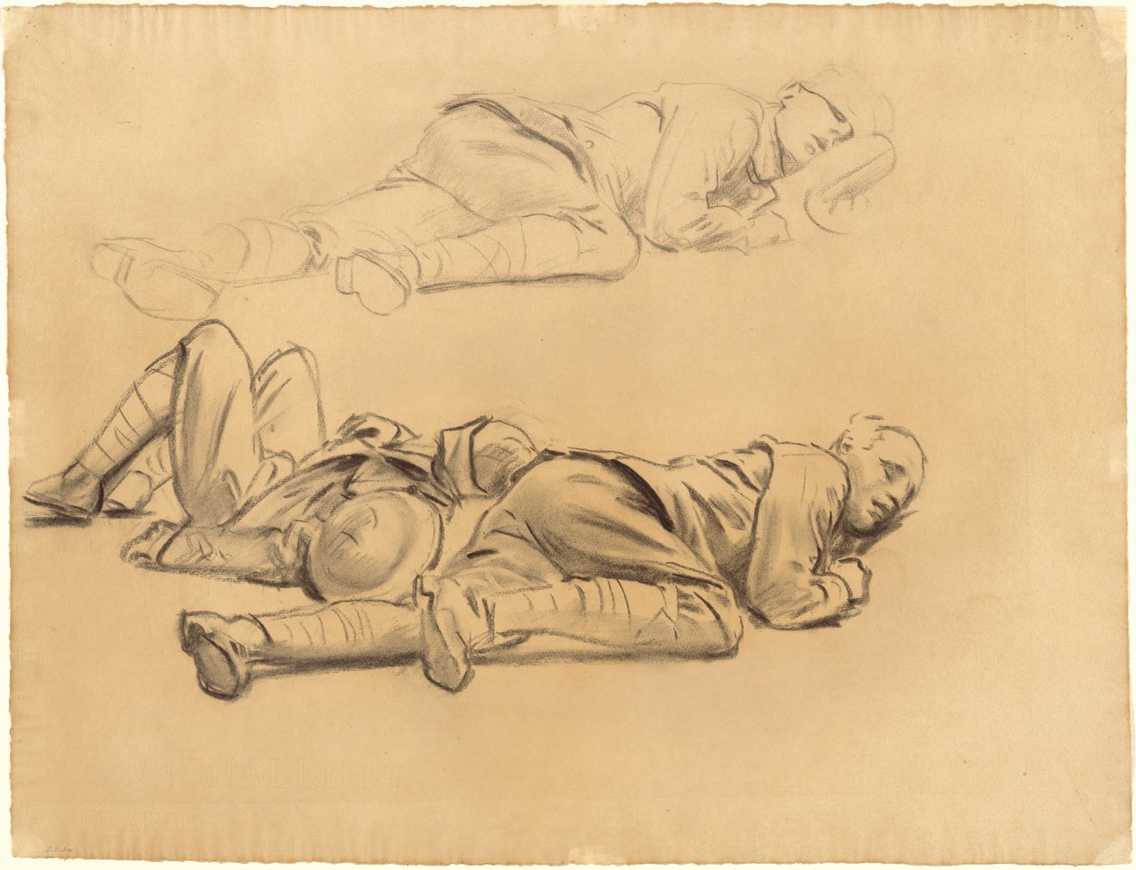 Studie pro "Gassed" od John Singer Sargent