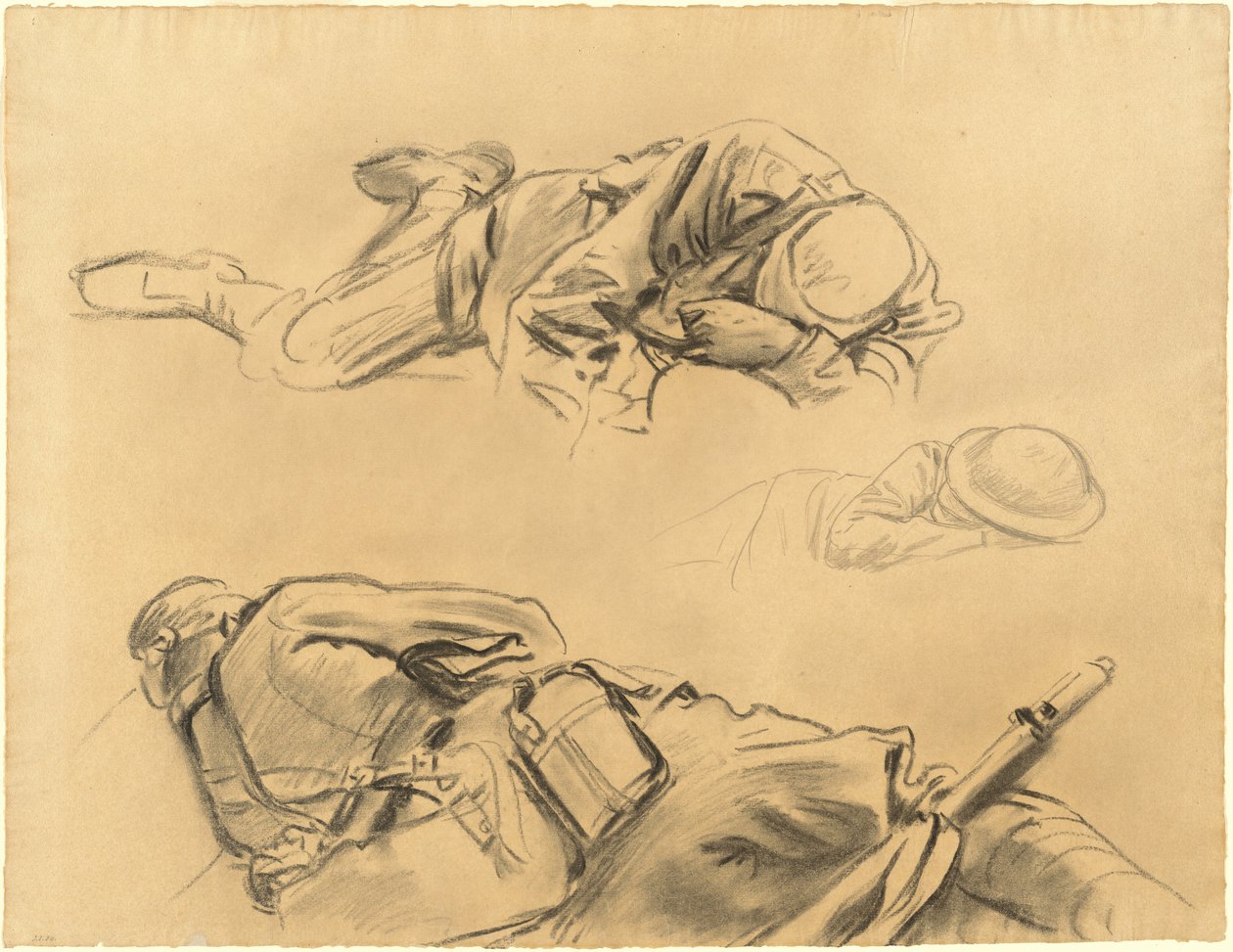 Studie pro Gassed, 1918-1919. od John Singer Sargent