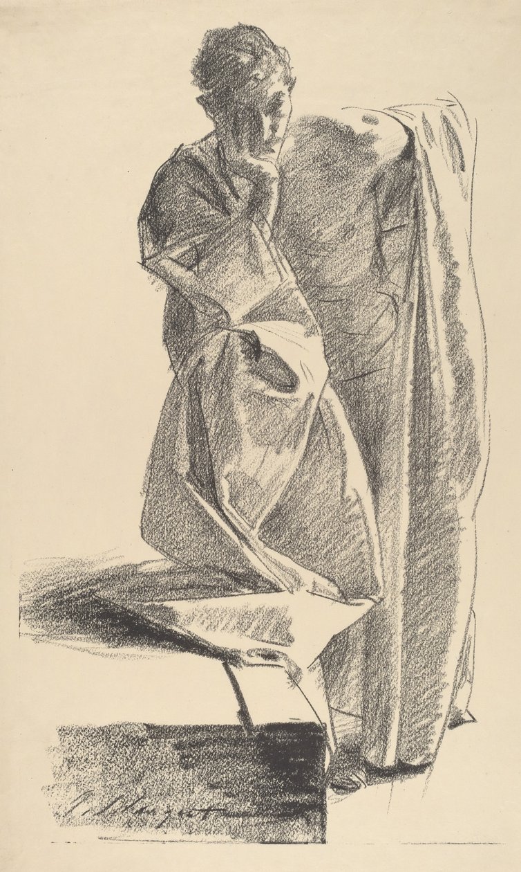 Studie mladého muže. od John Singer Sargent