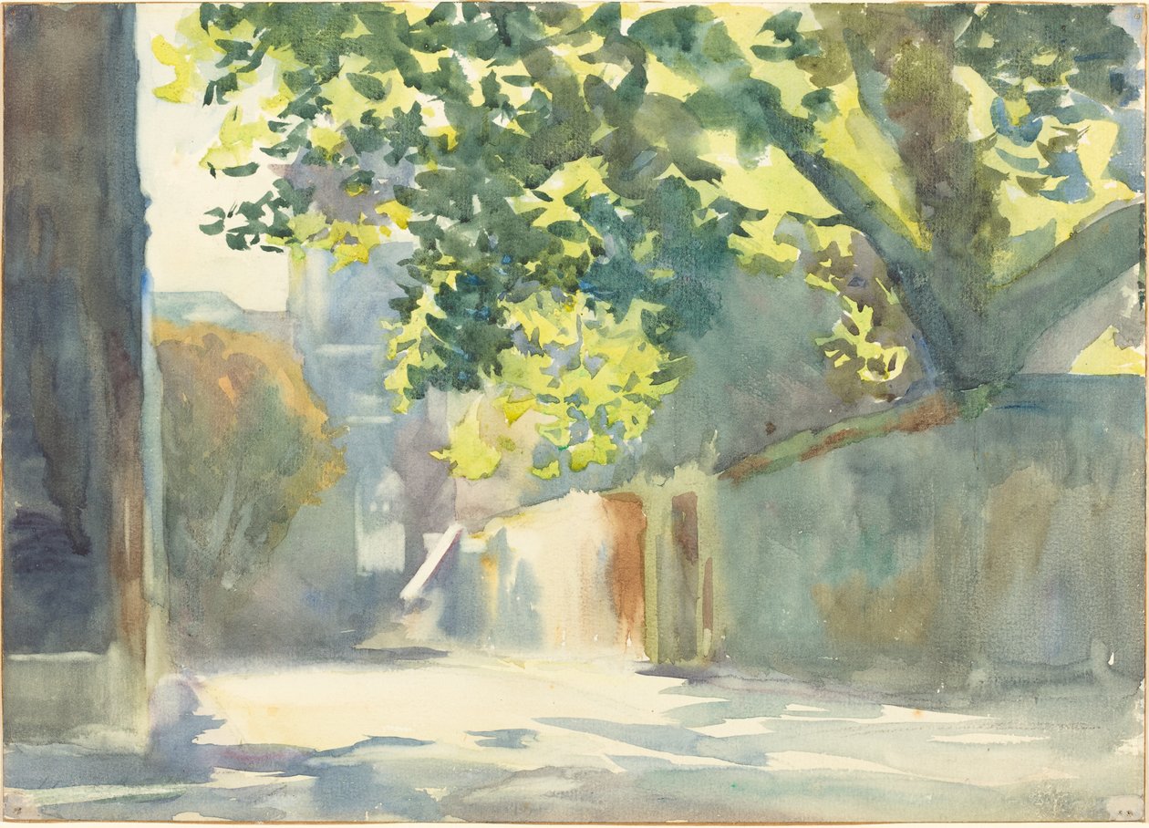 Sluncem zalité zdi pod stromem od John Singer Sargent