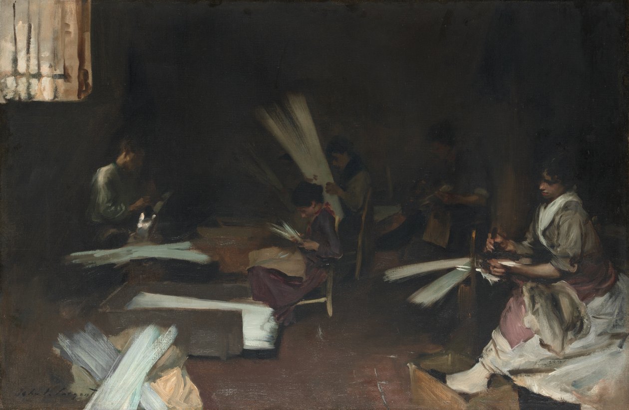 Dělníci z benátského skla, 188082. od John Singer Sargent