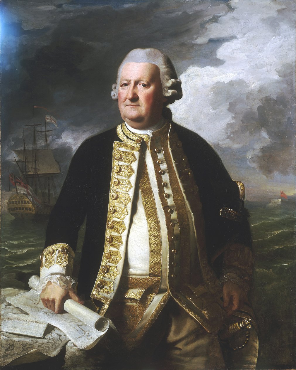 Admirál Clark Gayton (1720-1787) od John Singleton Copley