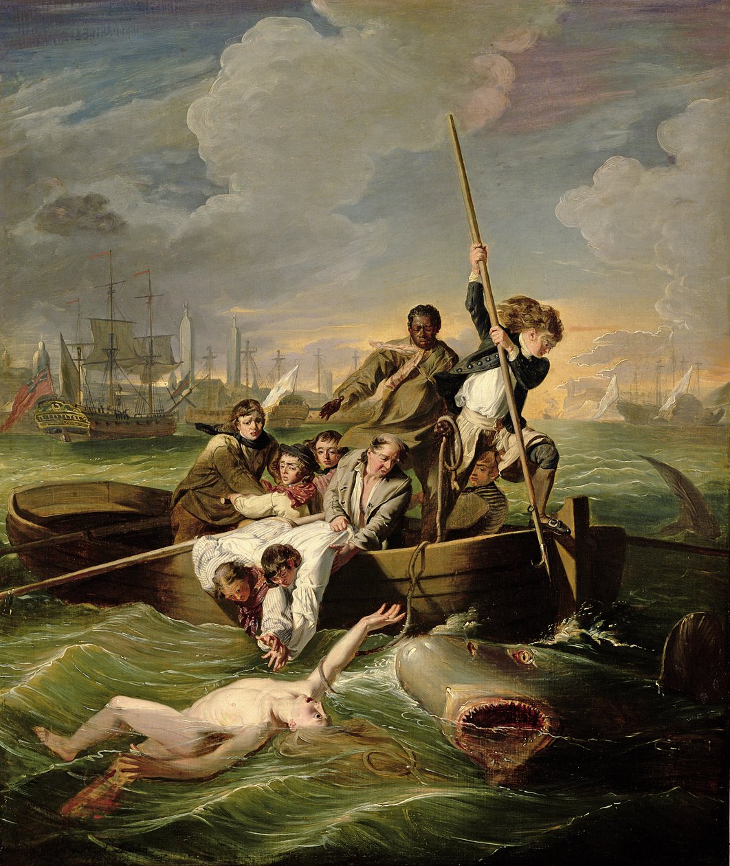 Watson a žralok, 1782 od John Singleton Copley