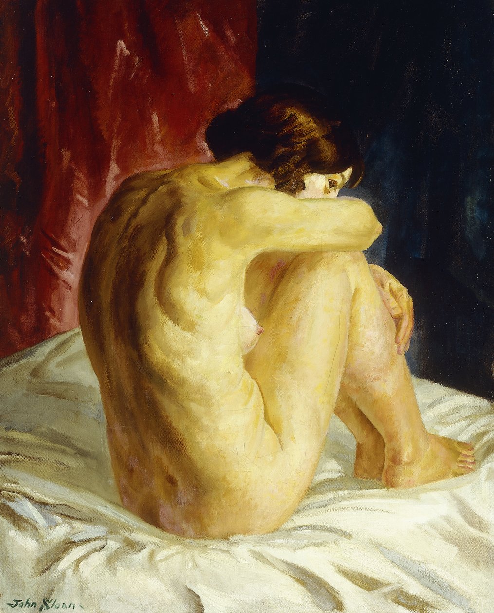 Nahý pohled zpět od John French Sloan