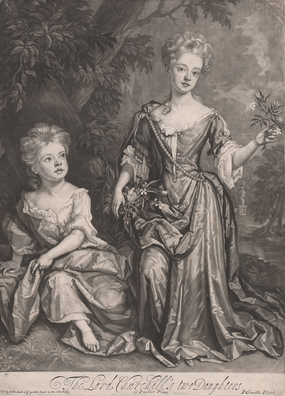 Henrietta a Anne Churchillové od John Smith