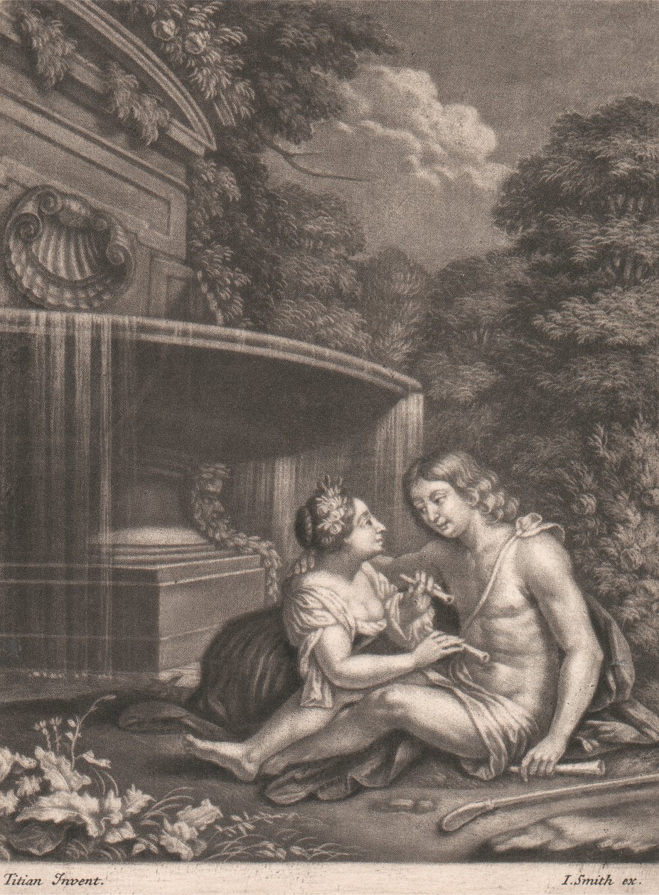 Venuše uvolňující Adonise z pronásledování od John Smith