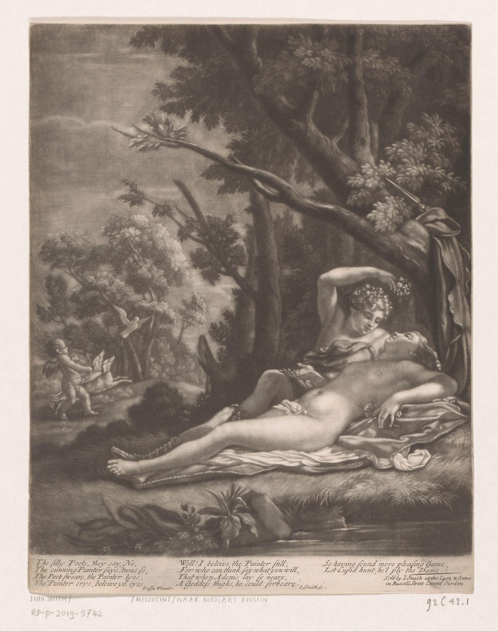 Venuše a Adonis od John Smith