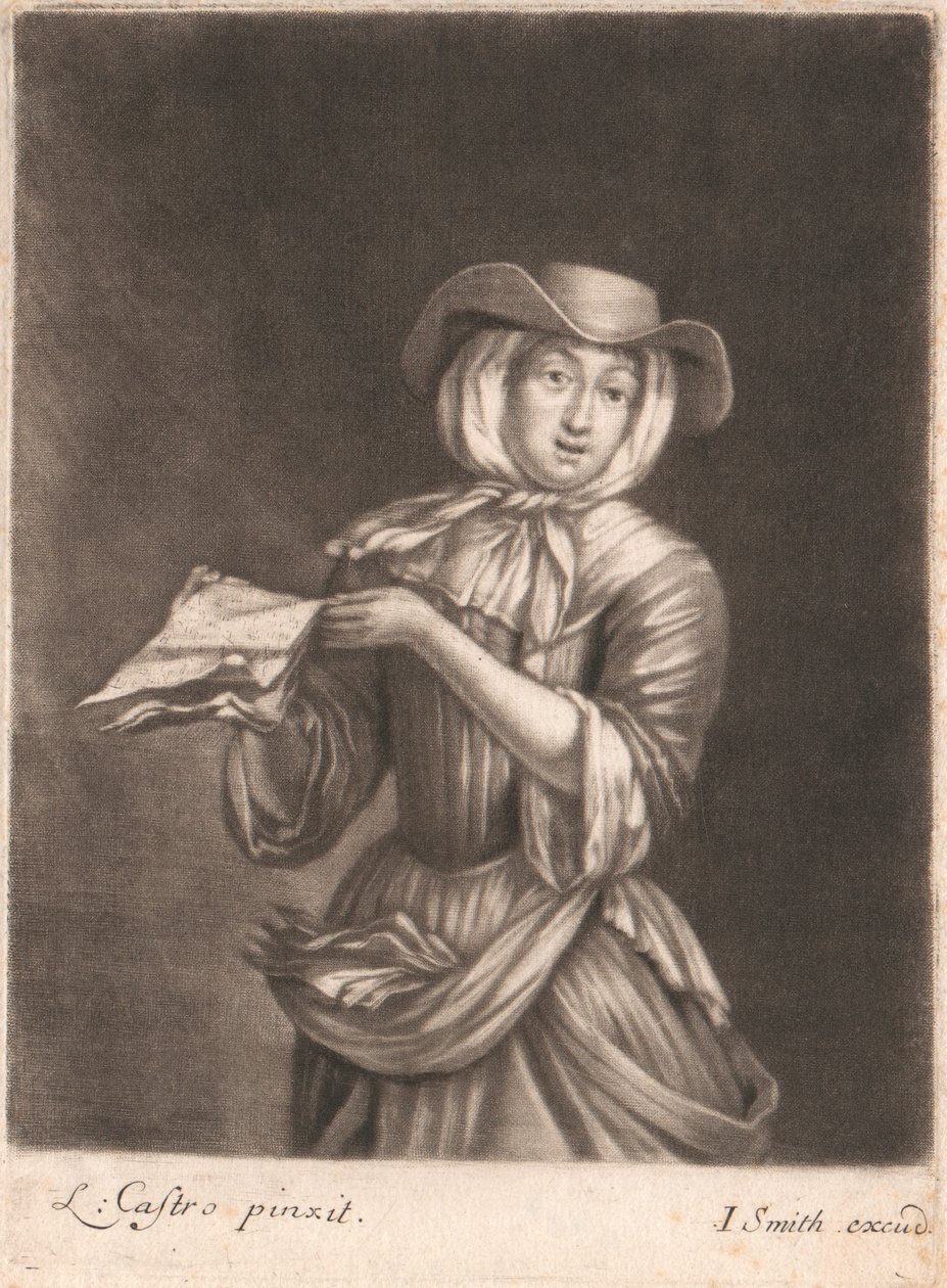 Žena prodávající hudbu od John Smith