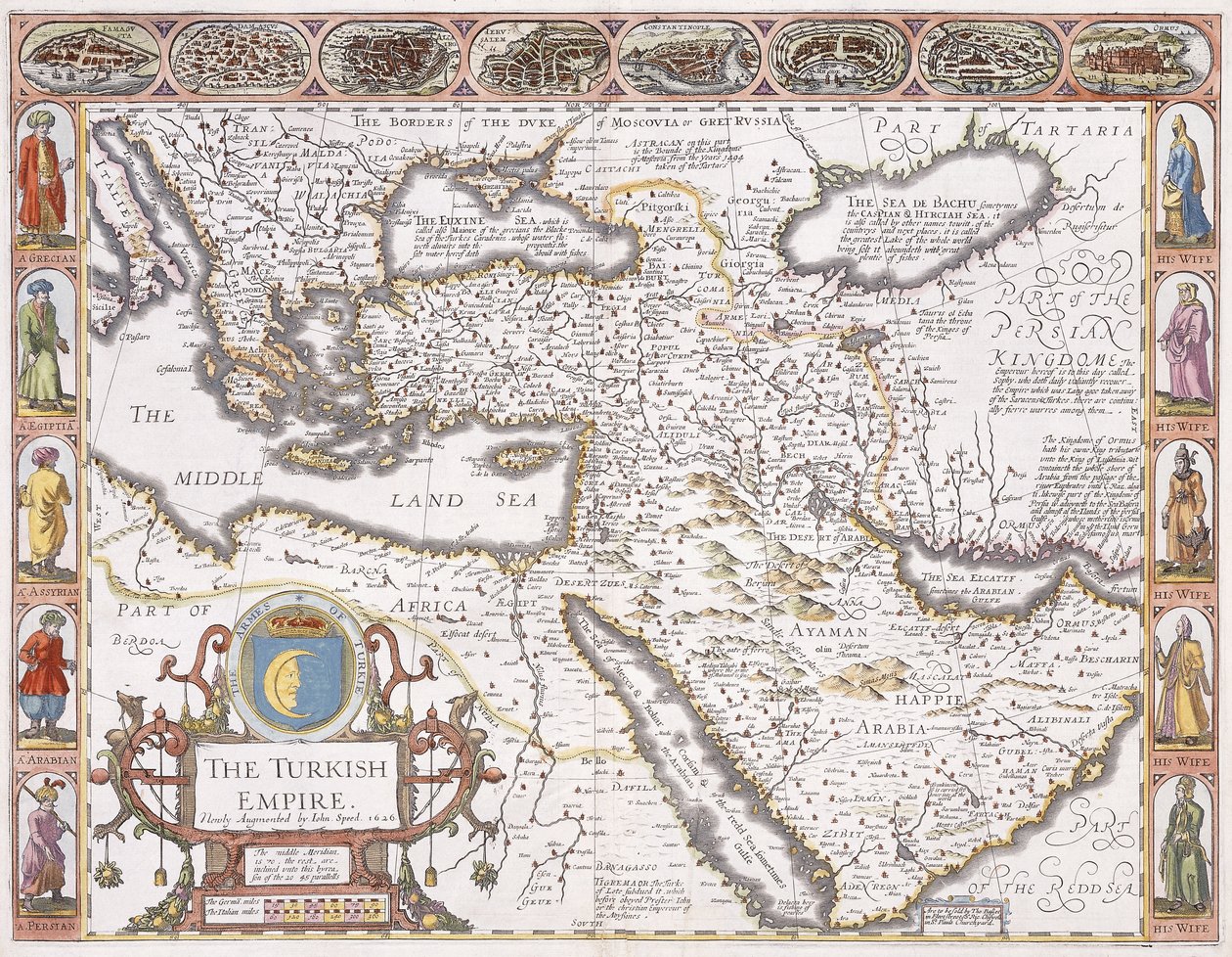 Turecká říše, 1626 od John Speed