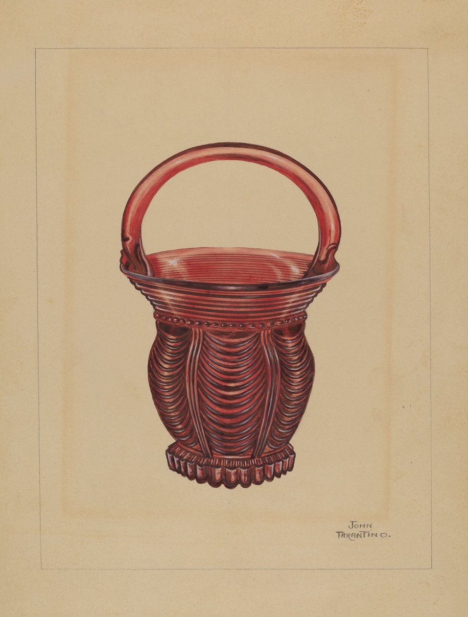 Okrasný malý košík, c. 1936. od John Tarantino