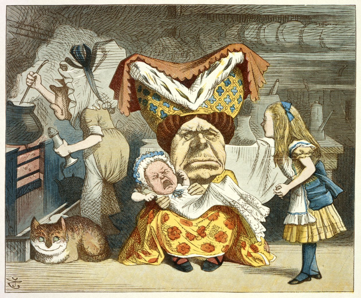Alice a vévodkyně od John Tenniel