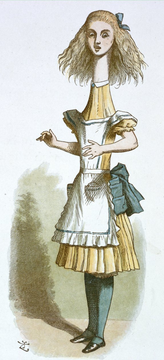 Alice s dlouhým krkem od John Tenniel