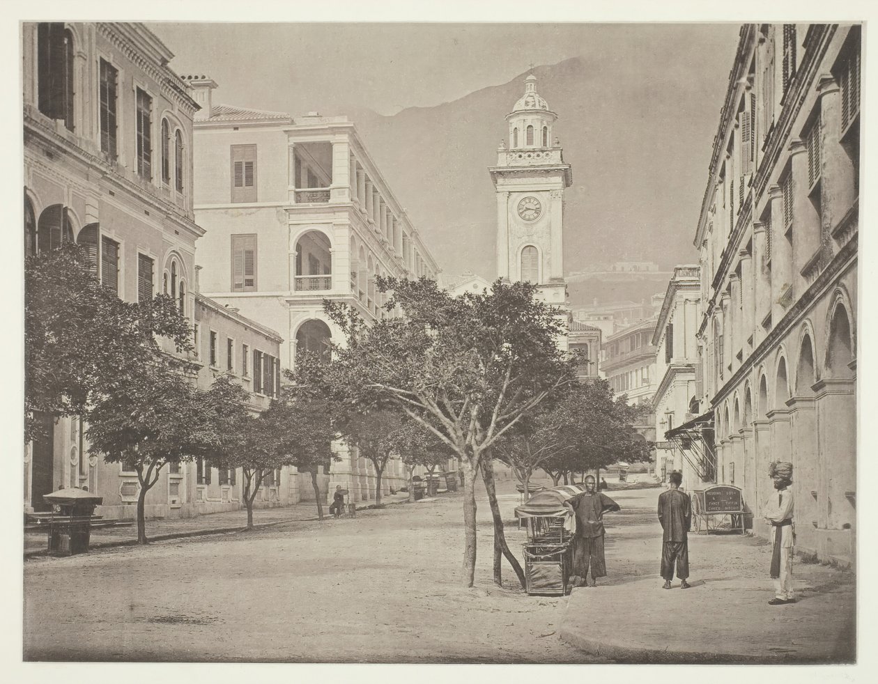 Hodinová věž, Hong-Kong, c. 1868. od John Thomson